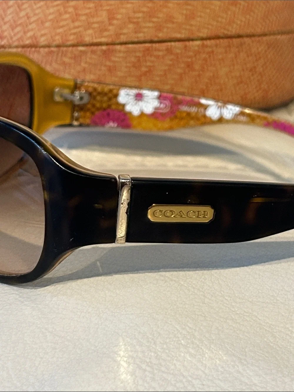 Coach Sarah Women’s Tortoiseshell Sunglasses with Brown Gradient Lenses